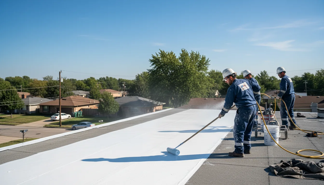 Commercial roof coating in Pomona, MO near me